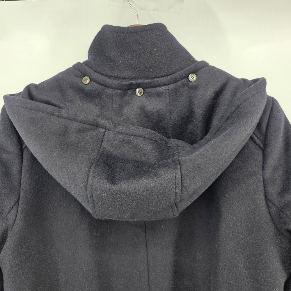 Lauren Ralph Lauren sz‎ 8 Aline Wool Blend Removable Hood Coat Regal Navy Blue - Picture 13 of 14